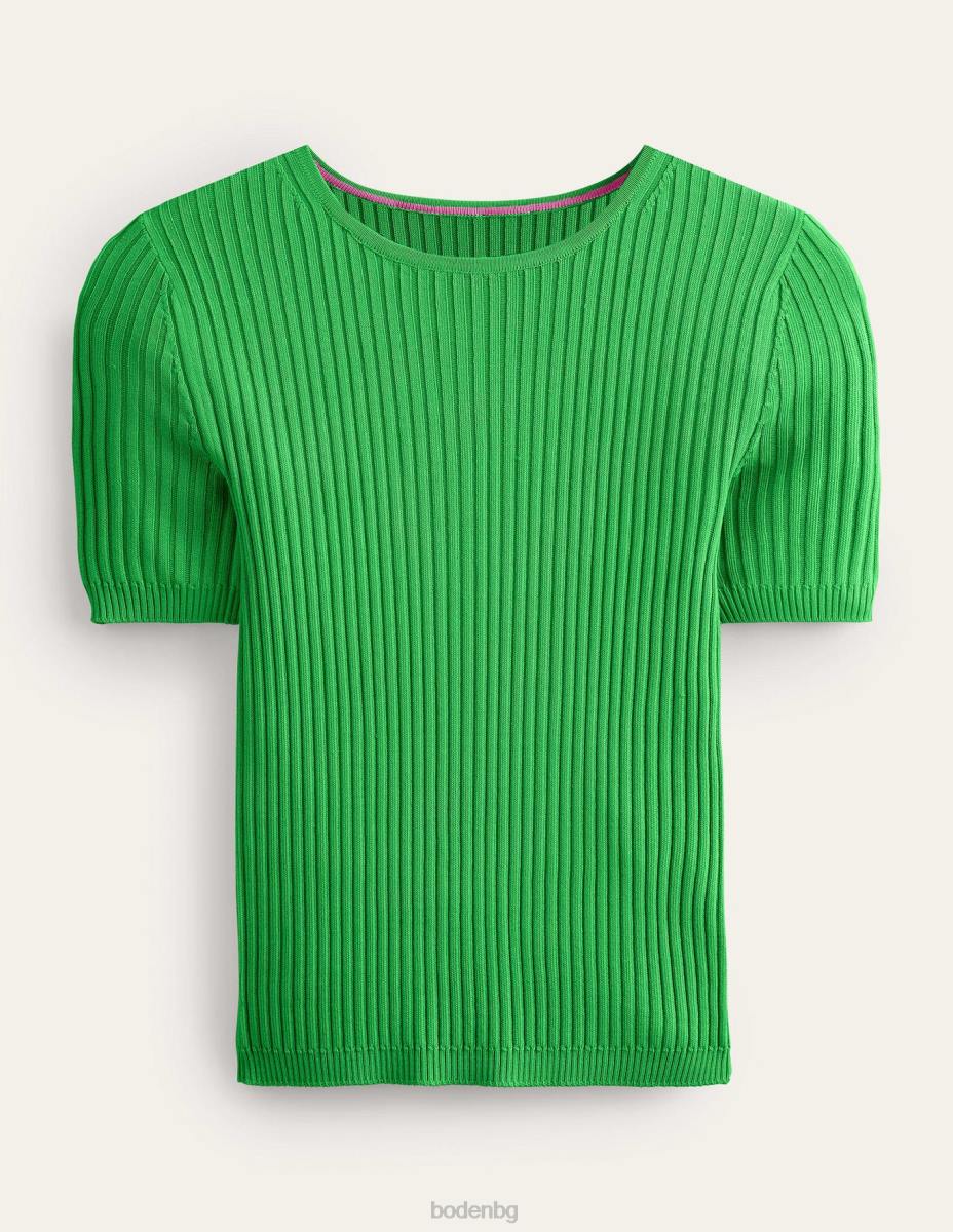 облекло Boden рипсирана плетена тениска жаба Жени LL681612