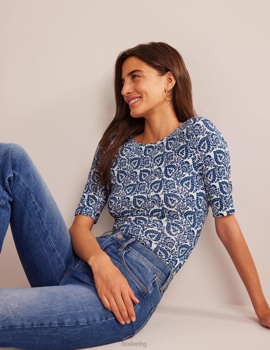 облекло Boden горна част от трико тераса от сапфир и дъб Жени LL681634