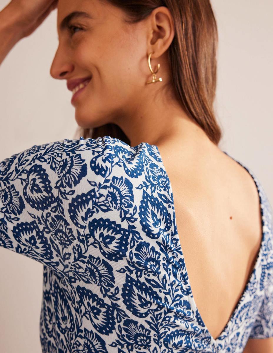 облекло Boden горна част от трико тераса от сапфир и дъб Жени LL681634