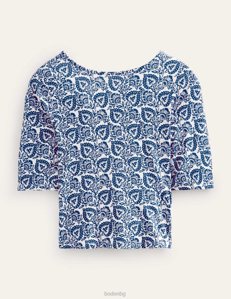 облекло Boden горна част от трико тераса от сапфир и дъб Жени LL681634