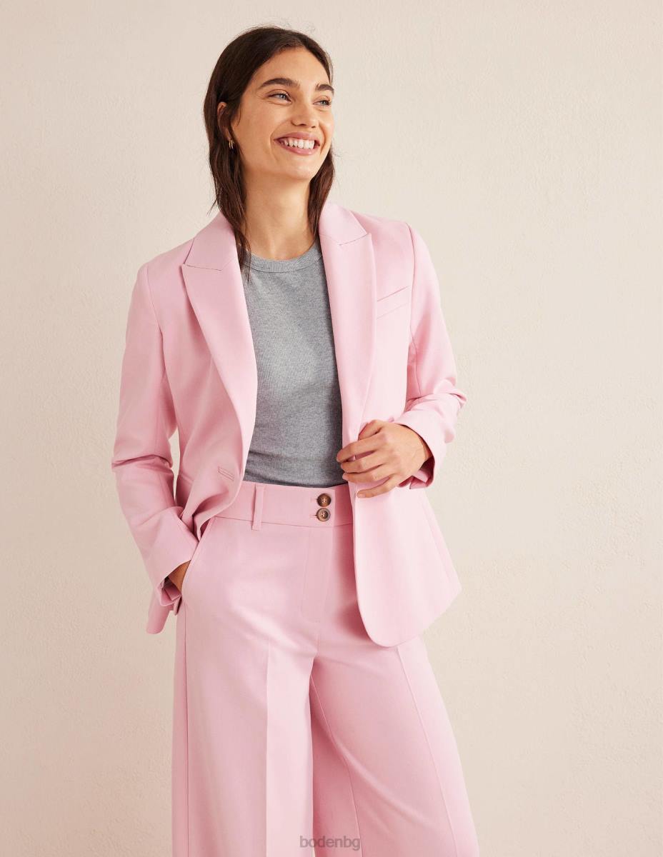 облекло Boden памучна рипсирана тениска сив мергел Жени LL681639