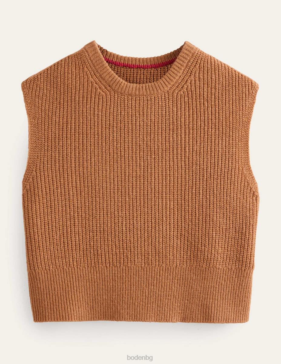 облекло Boden изрязан оребрен резервоар плюшено мече Жени LL681646