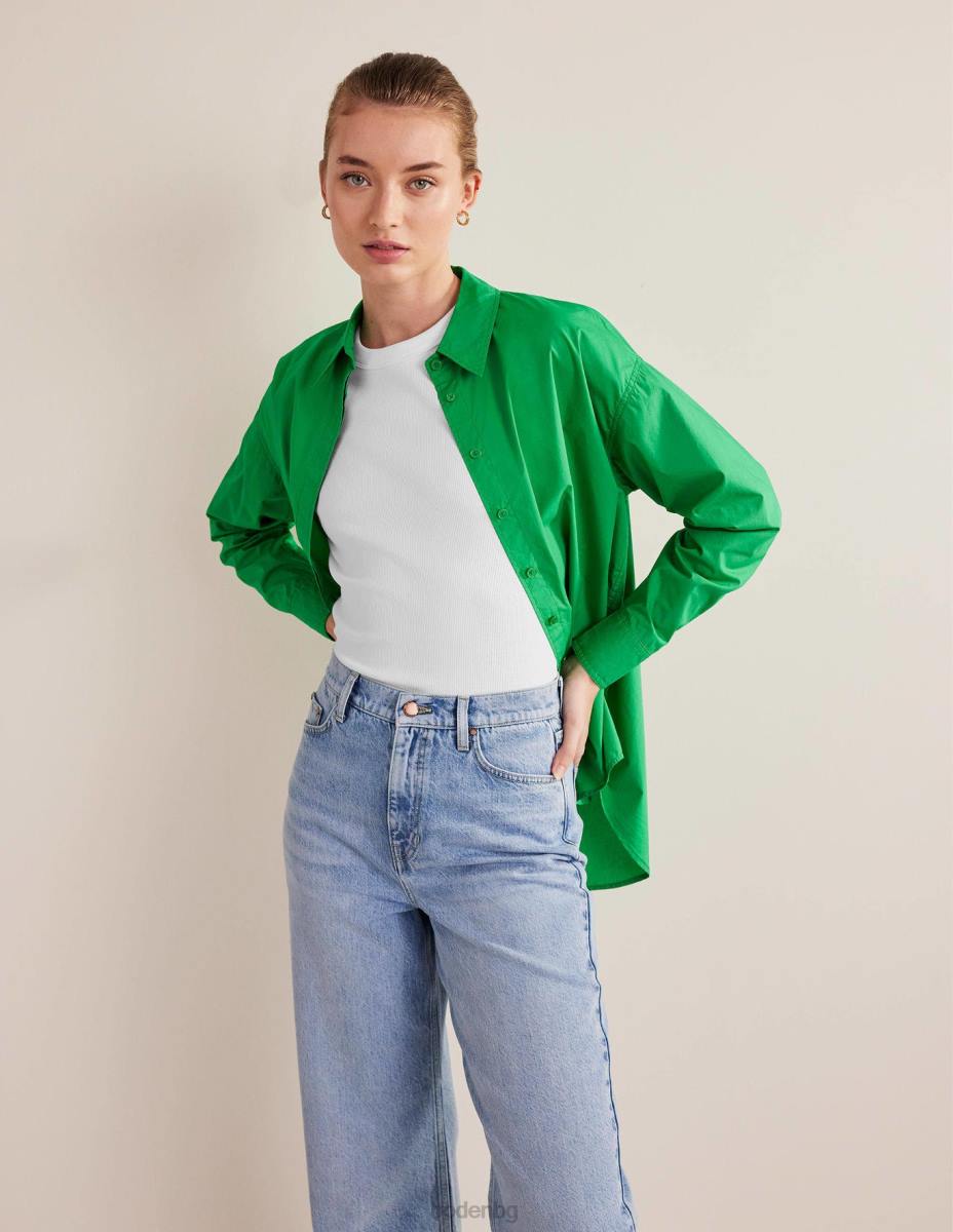 облекло Boden памучна рипсирана тениска бяло Жени LL68169