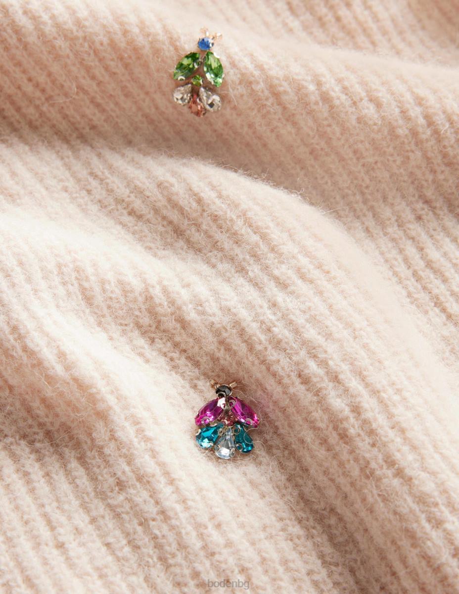 облекло Boden украсена пухкава тениска въже Жени LL681721