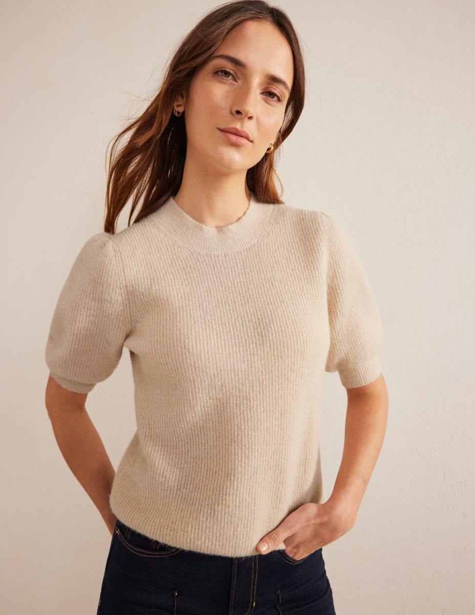 облекло Boden оребрено пухкаво горнище въже Жени LL681741