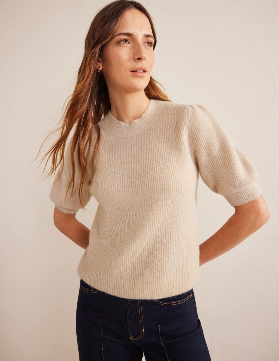 облекло Boden оребрено пухкаво горнище въже Жени LL681741