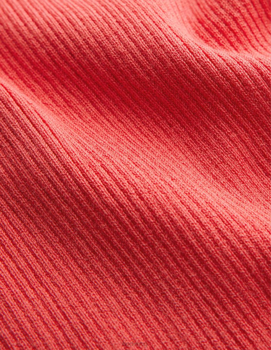 облекло Boden оребрена състезателна жилетка коралов залез Жени LL681754