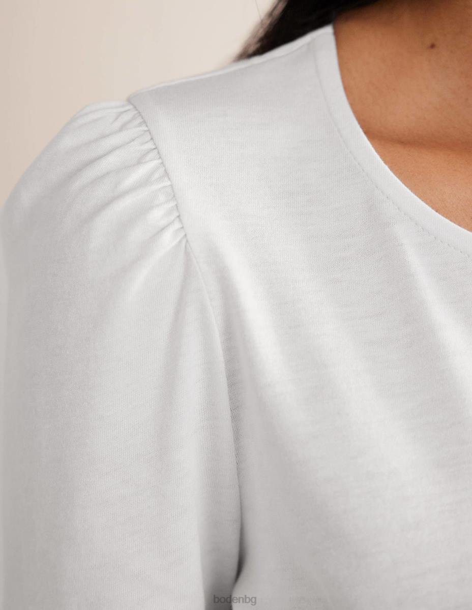 облекло Boden супермеко горнище с дълъг ръкав бяло Жени LL68176