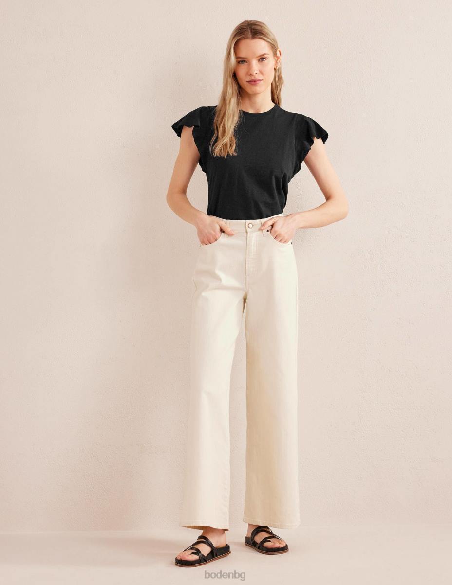 облекло Boden тениска с кръгло деколте черен Жени LL681778