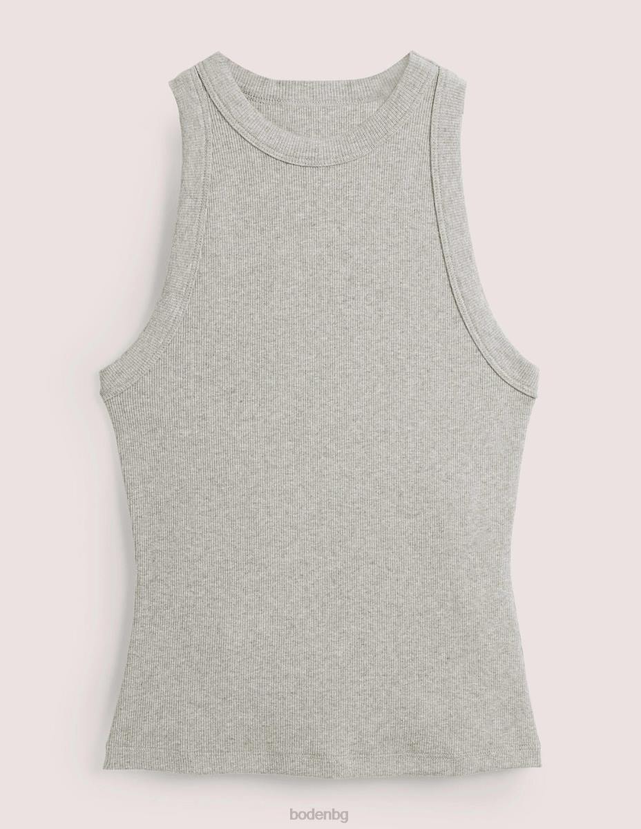 облекло Boden памучна рипсена жилетка сив мергел Жени LL681792