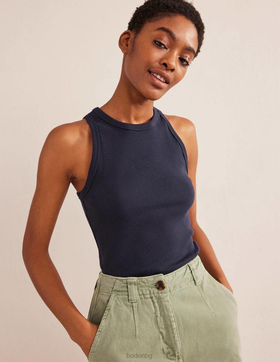 облекло Boden памучна рипсена жилетка военноморски флот Жени LL68180