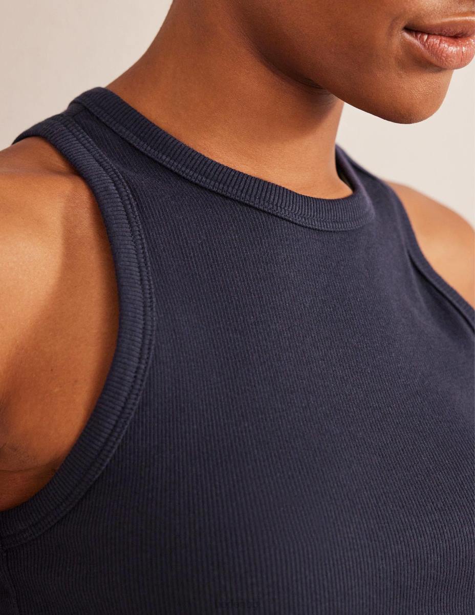 облекло Boden памучна рипсена жилетка военноморски флот Жени LL68180