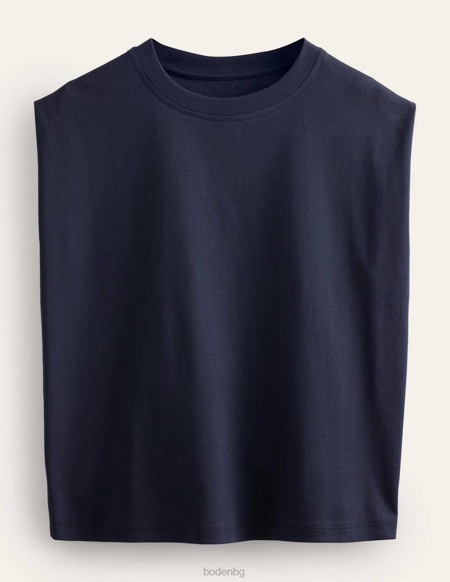 облекло Boden перфектно памучно горнище без ръкави военноморски флот Жени LL68182