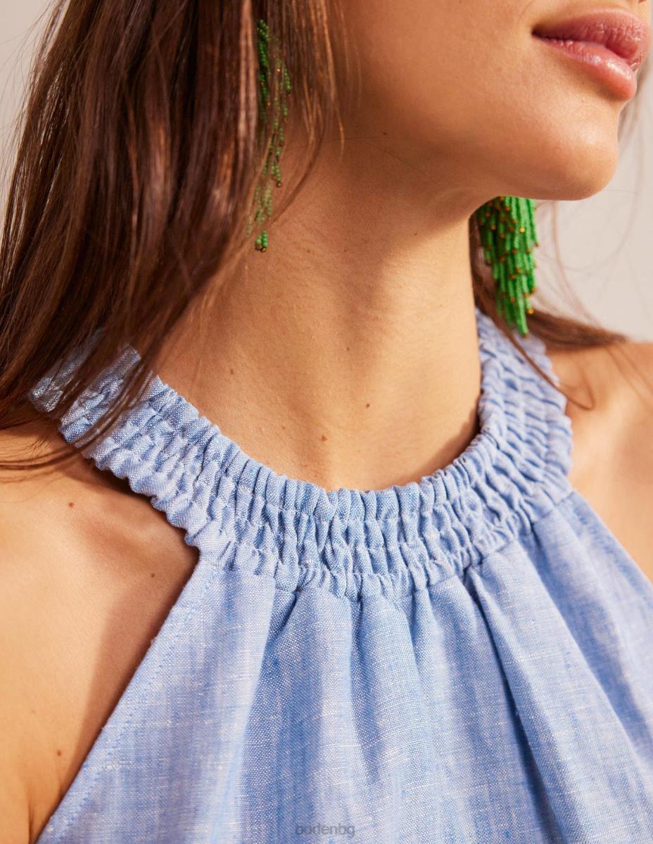 облекло Boden ленен пушен халтер шамбре Жени LL68183