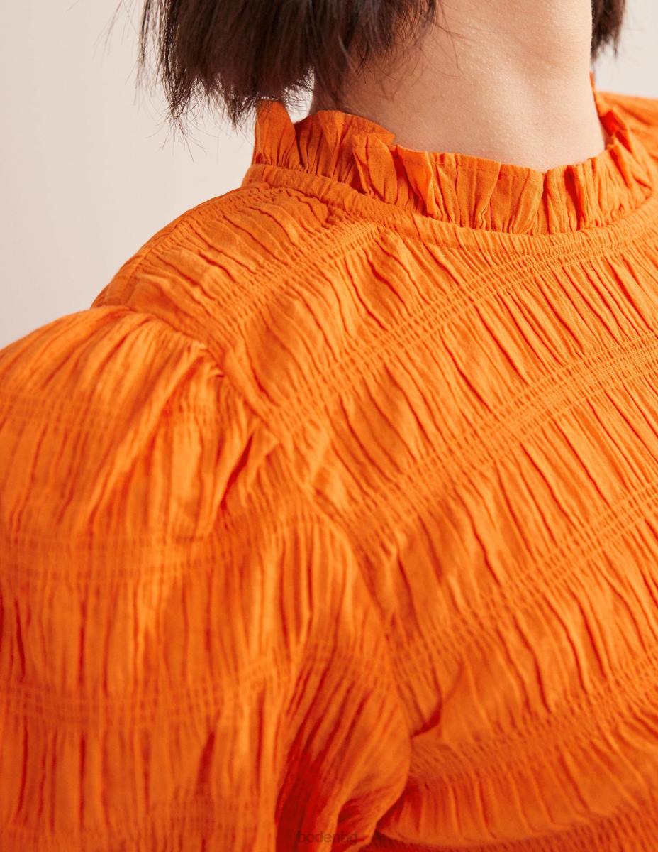 облекло Boden вталена текстурирана горна част вермилион червено Жени LL681836