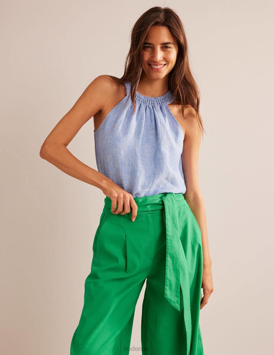 облекло Boden ленен пушен халтер шамбре Жени LL68183