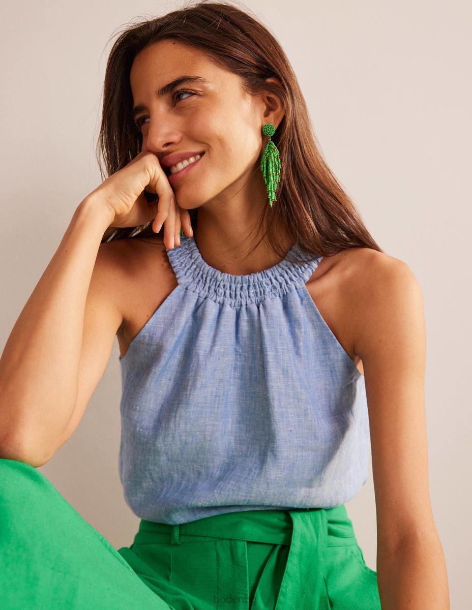 облекло Boden ленен пушен халтер шамбре Жени LL68183