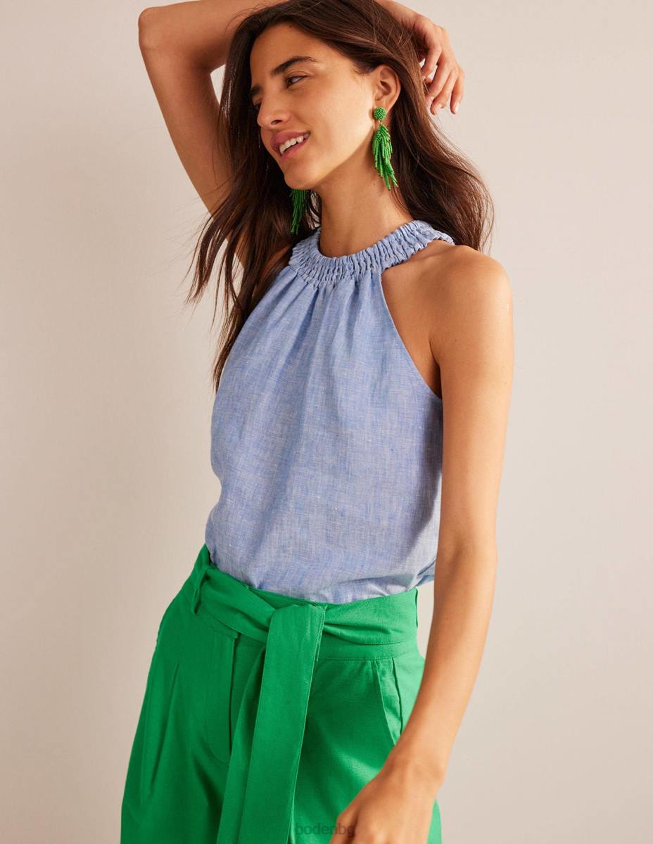 облекло Boden ленен пушен халтер шамбре Жени LL68183