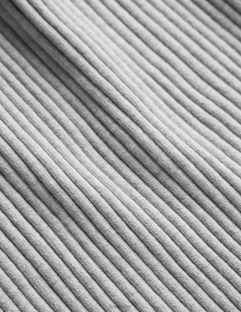 облекло Boden жилетка с оребрено горнище бледосив меланж Жени LL681845