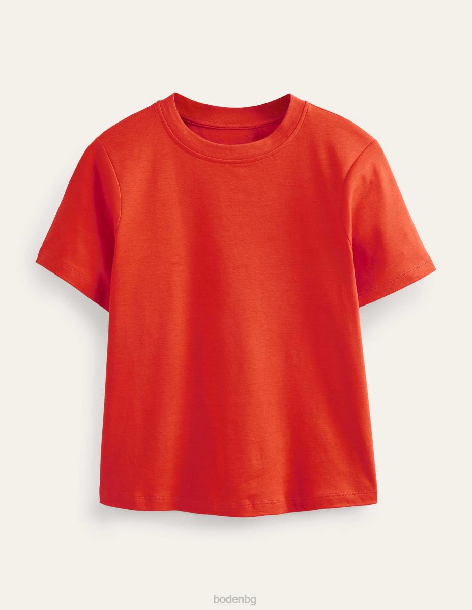 облекло Boden перфектна памучна тениска ягодов тарт Жени LL681851