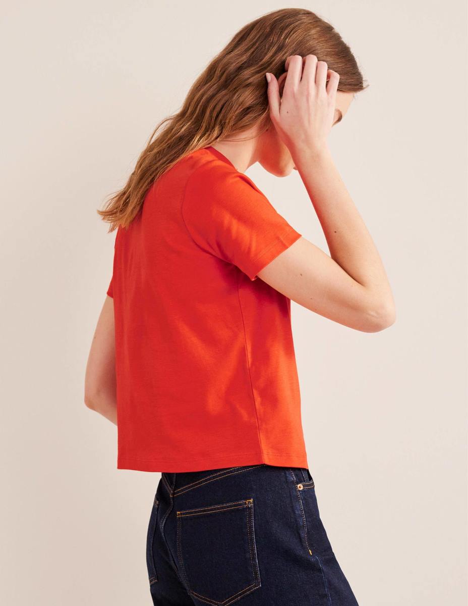 облекло Boden перфектна памучна тениска ягодов тарт Жени LL681851