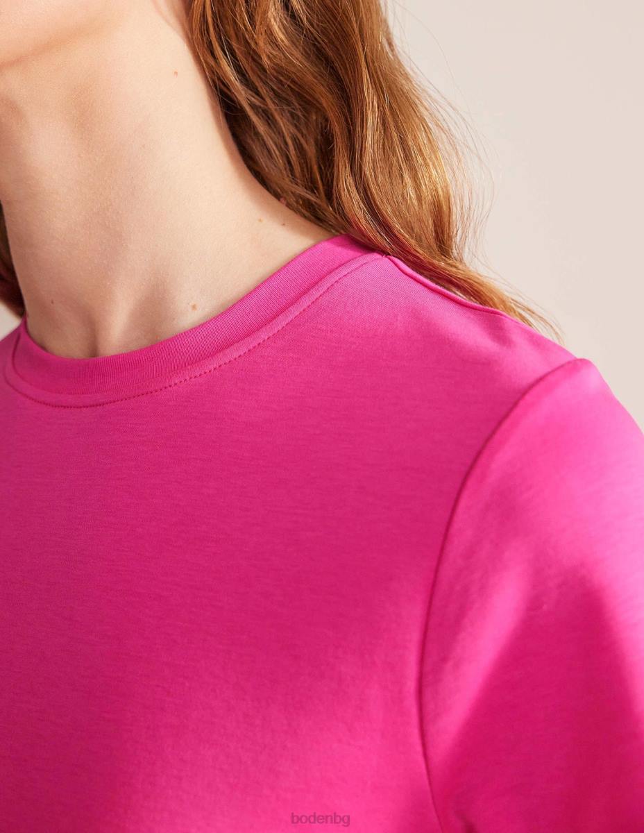 облекло Boden перфектна памучна тениска фуксия федора Жени LL681864