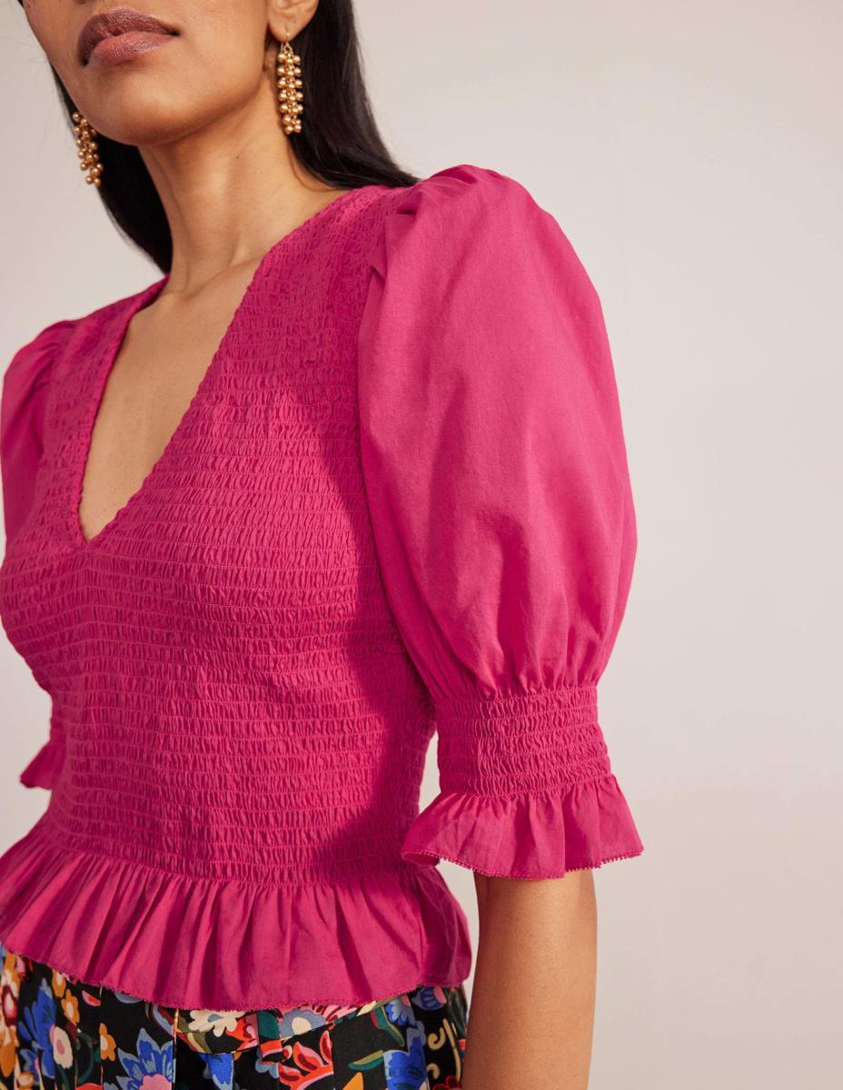 облекло Boden пушено горнище с елече виртуално розово Жени LL681881