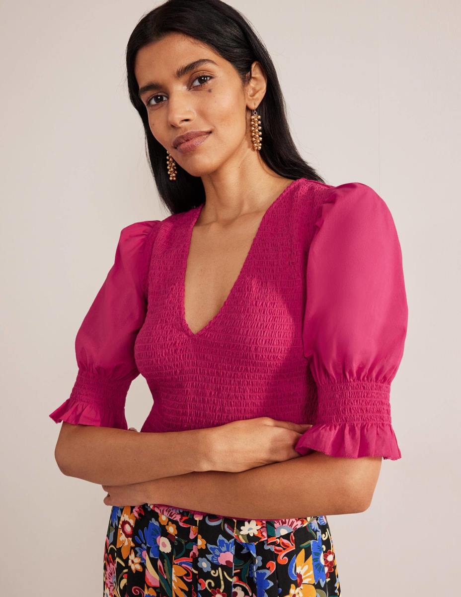 облекло Boden пушено горнище с елече виртуално розово Жени LL681881