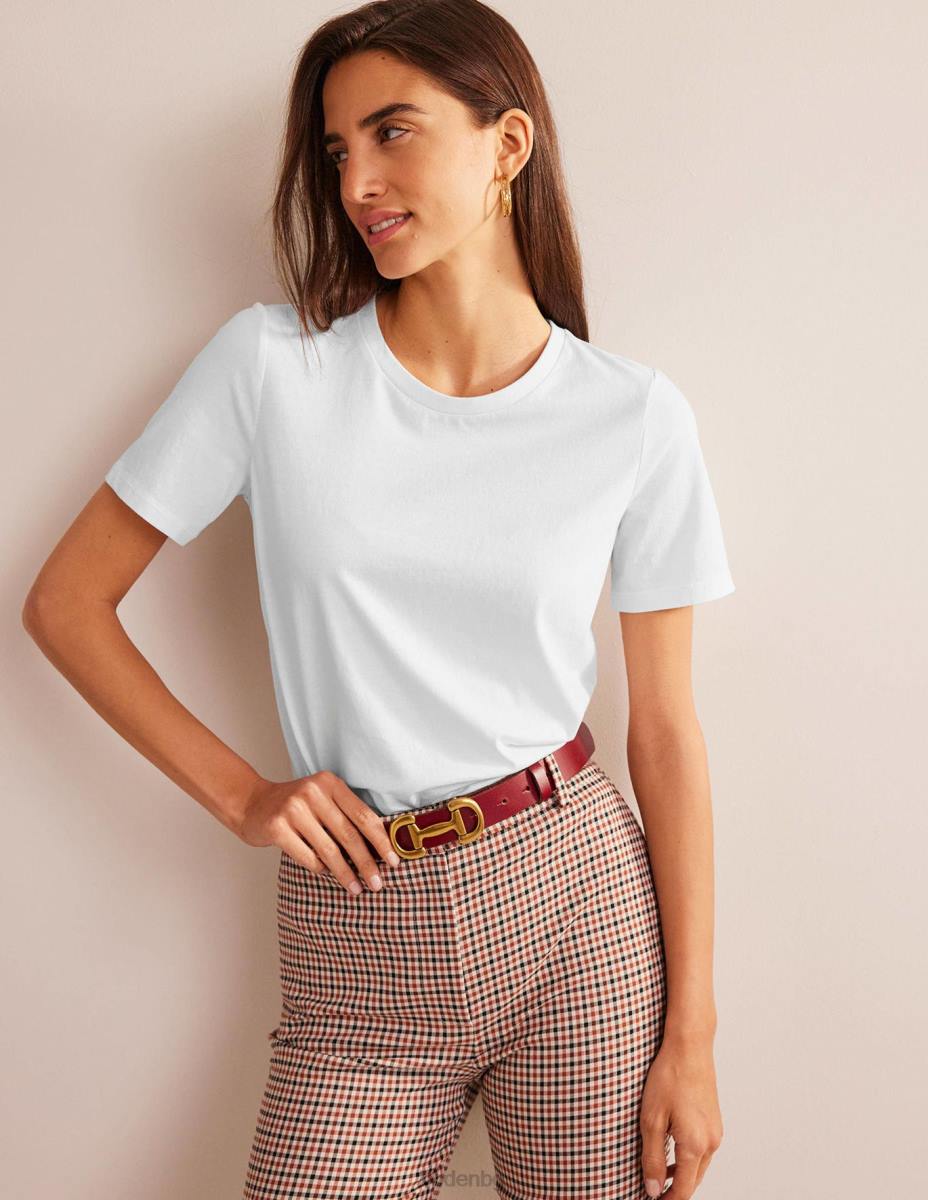 облекло Boden тениска от чист памук бяло Жени LL68190