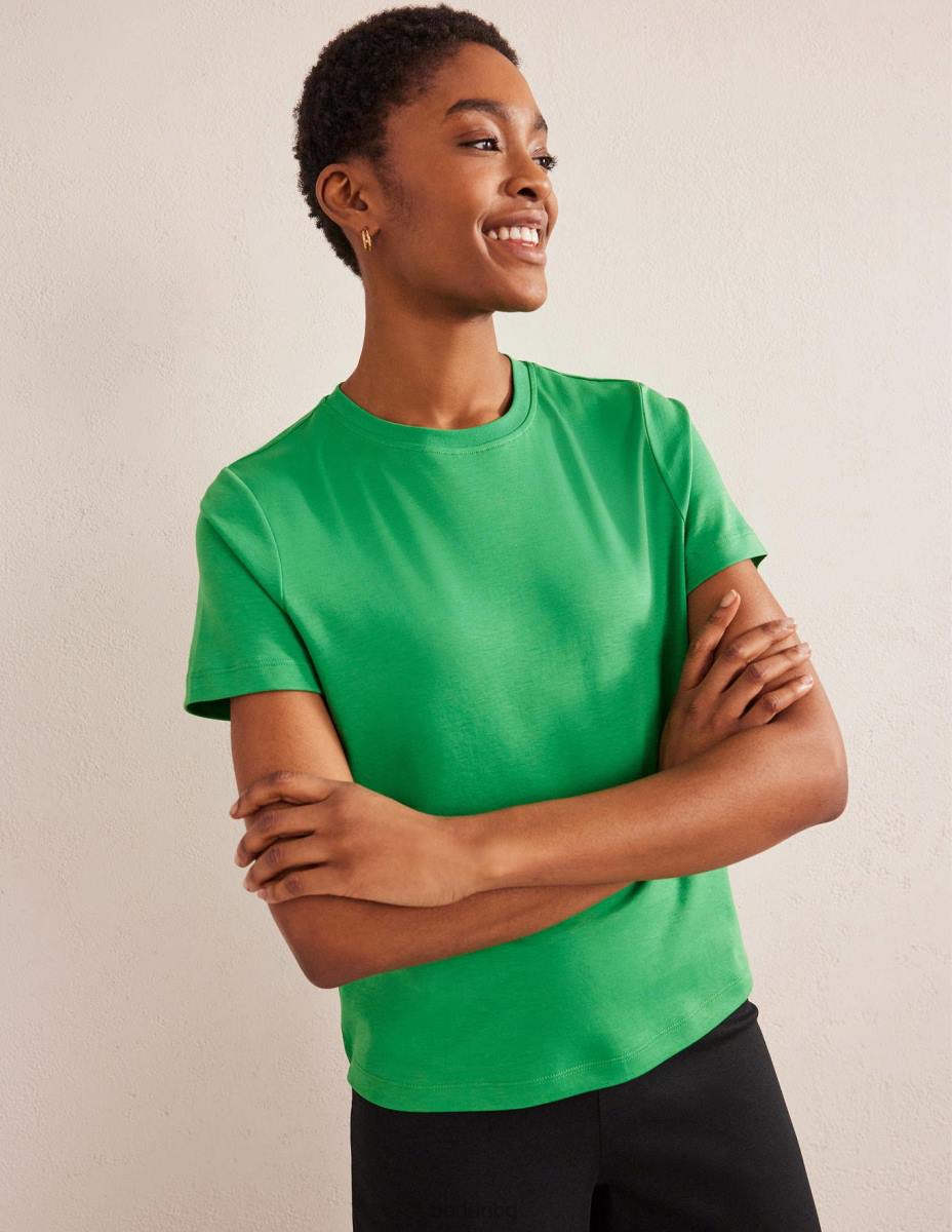 облекло Boden перфектна памучна тениска зелена пчела Жени LL681916