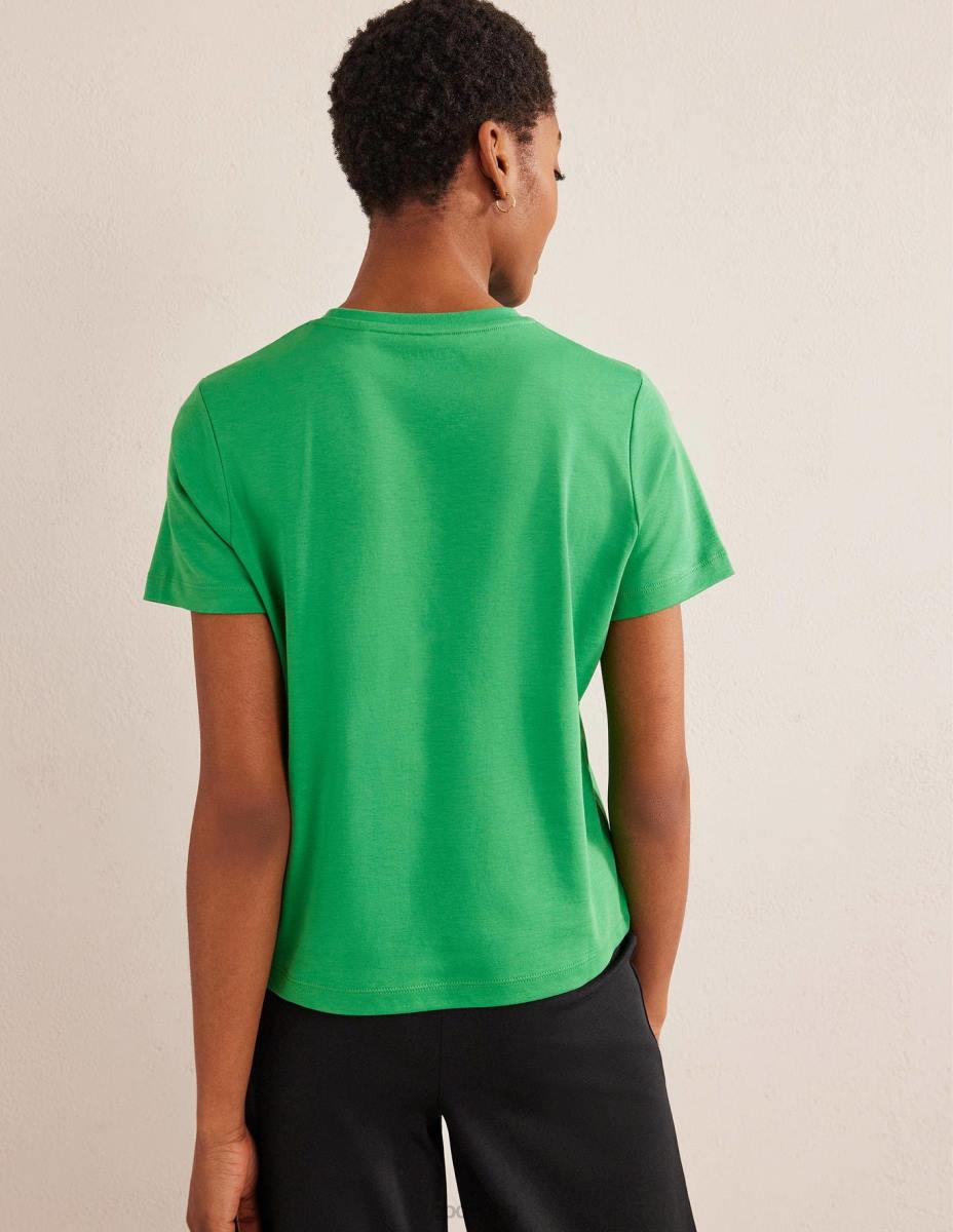 облекло Boden перфектна памучна тениска зелена пчела Жени LL681916