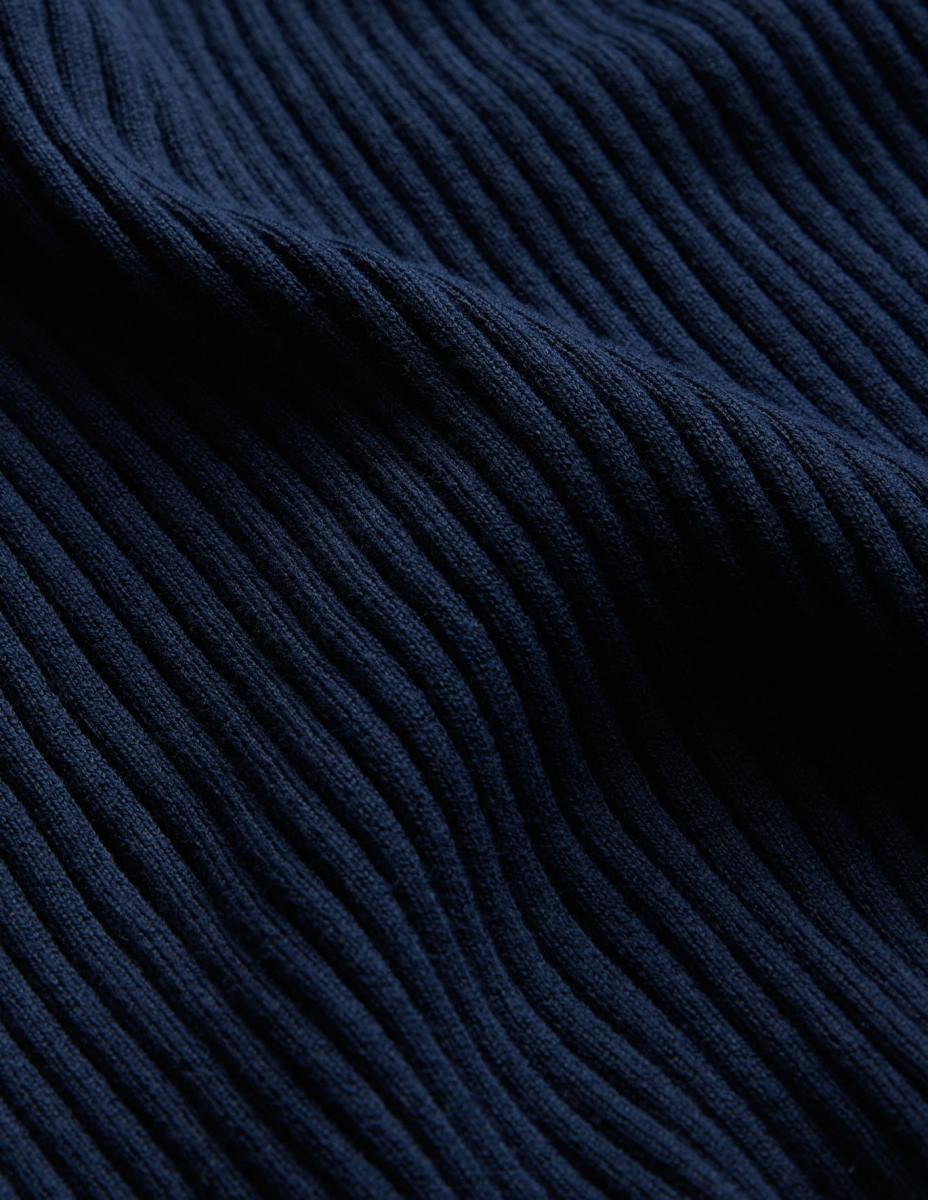 облекло Boden жилетка с оребрено горнище военноморски флот Жени LL681921