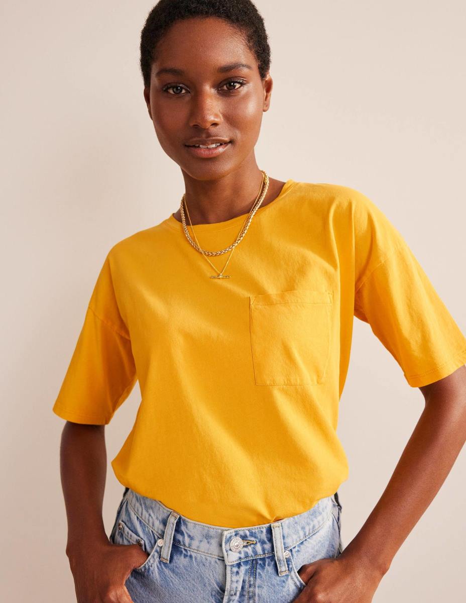 облекло Boden голяма изпрана тениска френски невен Жени LL681927