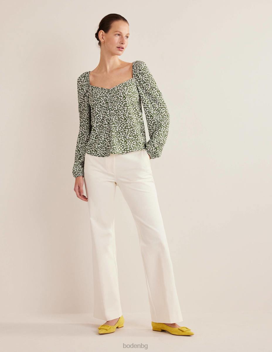 облекло Boden горнище с щампа на любимата стрък боб и лале Жени LL681943