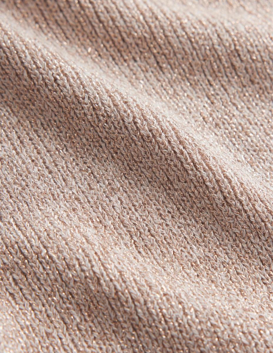 облекло Boden изрязана блестяща трикотажна тениска въже блясък Жени LL681952