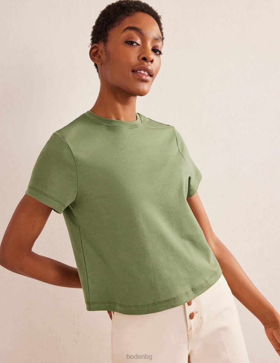 облекло Boden перфектна памучна изрязана тениска смърч Жени LL681973