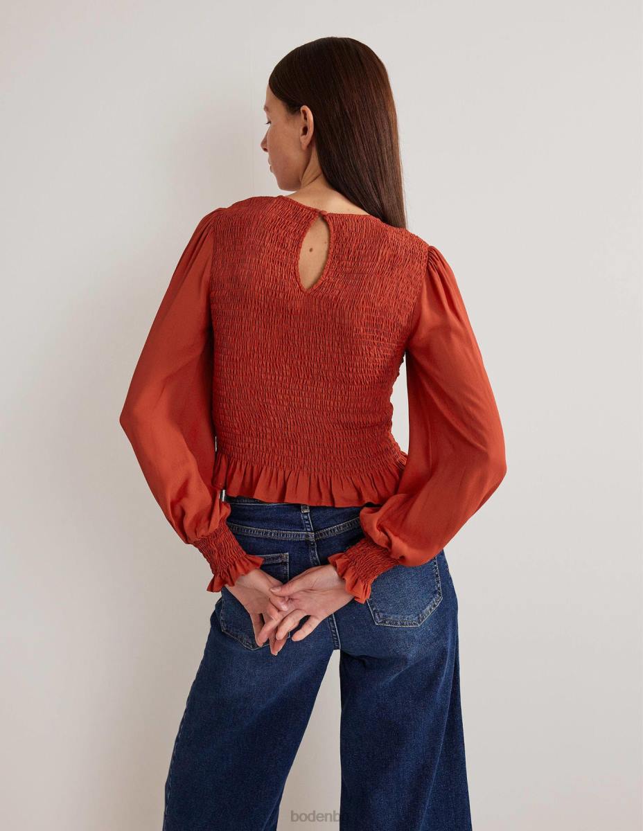 облекло Boden пушен елече с кръгла яка масло от чили Жени LL681982