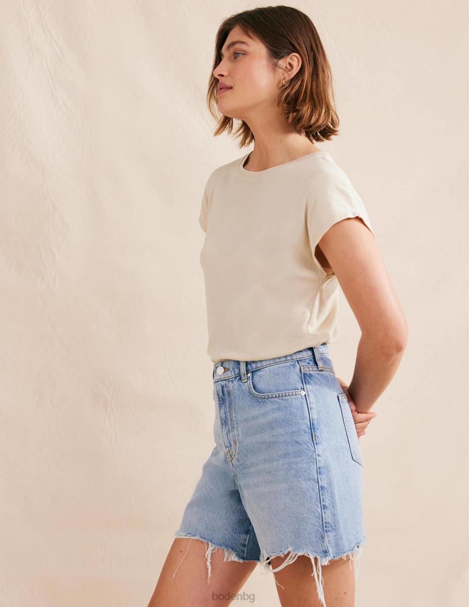 облекло Boden мека горна част без ръкави перлен ечемик Жени LL681992