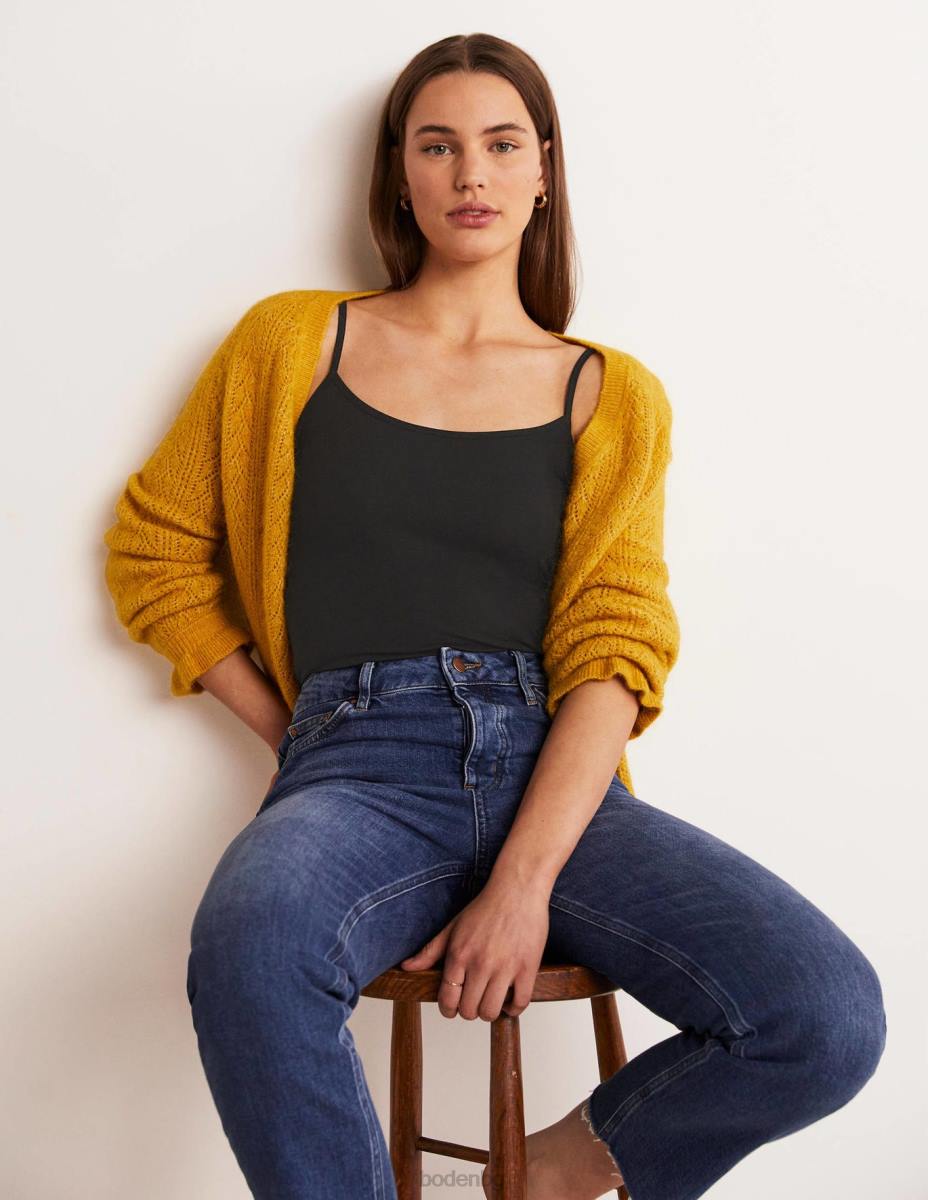 облекло Boden обикновен ками топ черен Жени LL68203