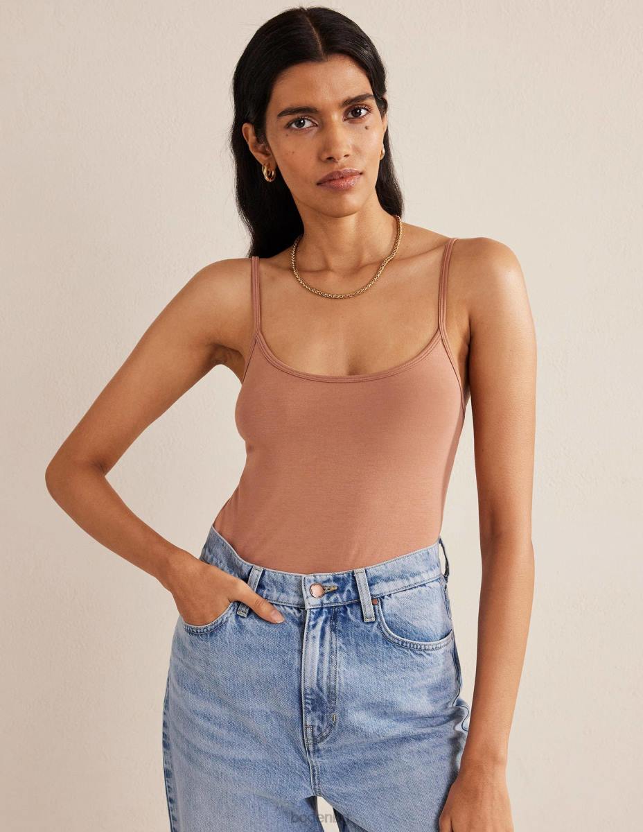 облекло Boden обикновен ками топ светлокафяво Жени LL68208