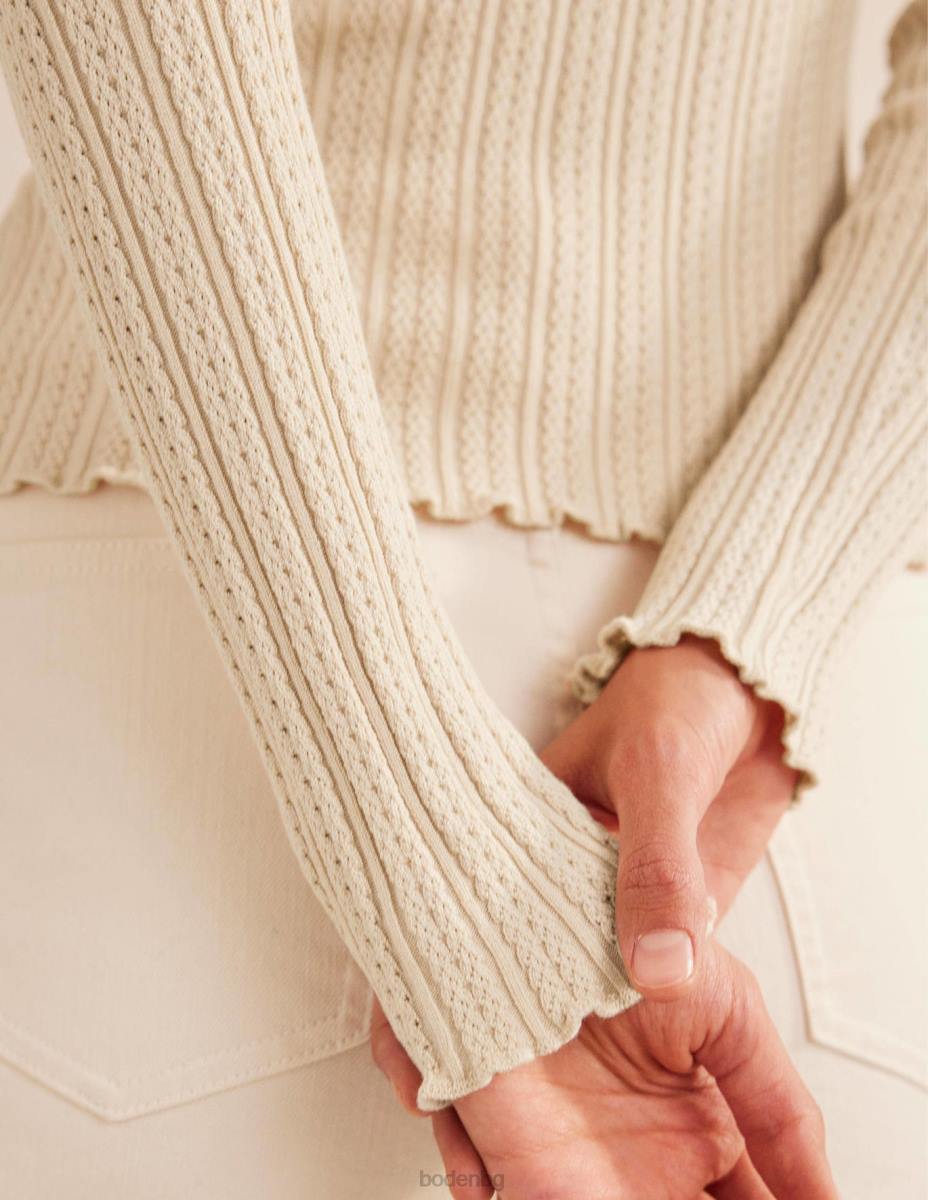 облекло Boden оребрена върха въже Жени LL682108