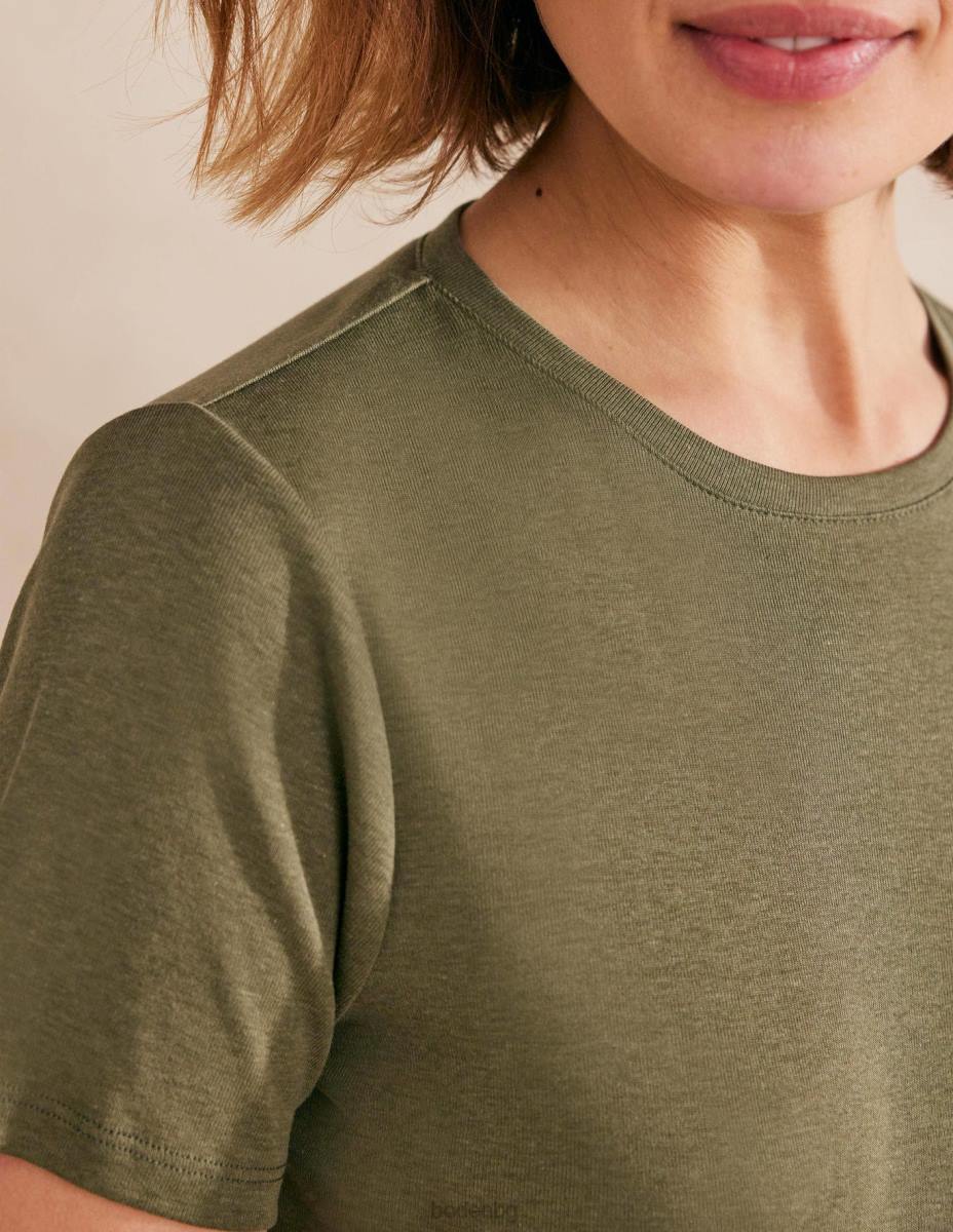 облекло Boden мека тениска смърч Жени LL682178