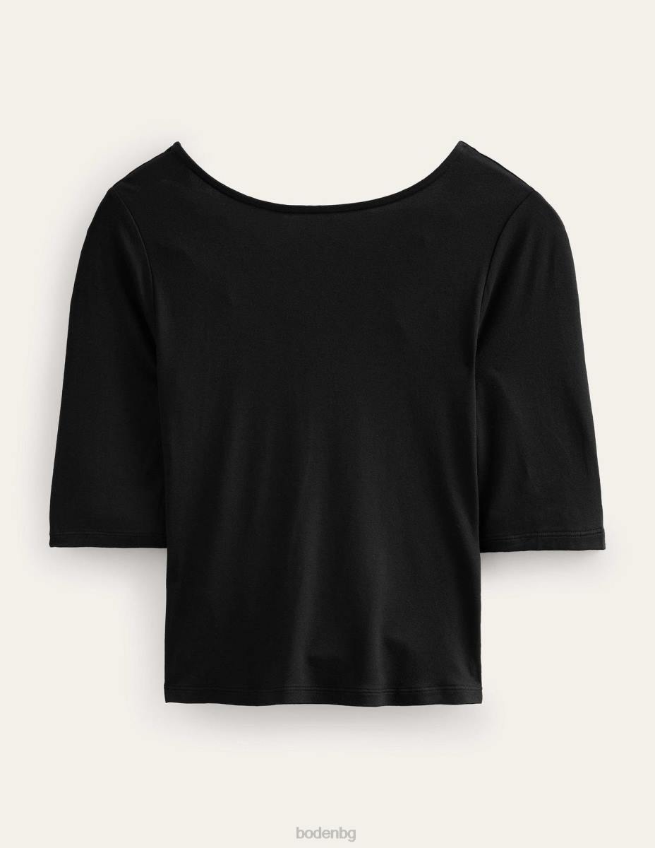 облекло Boden горна част от трико черен Жени LL682182