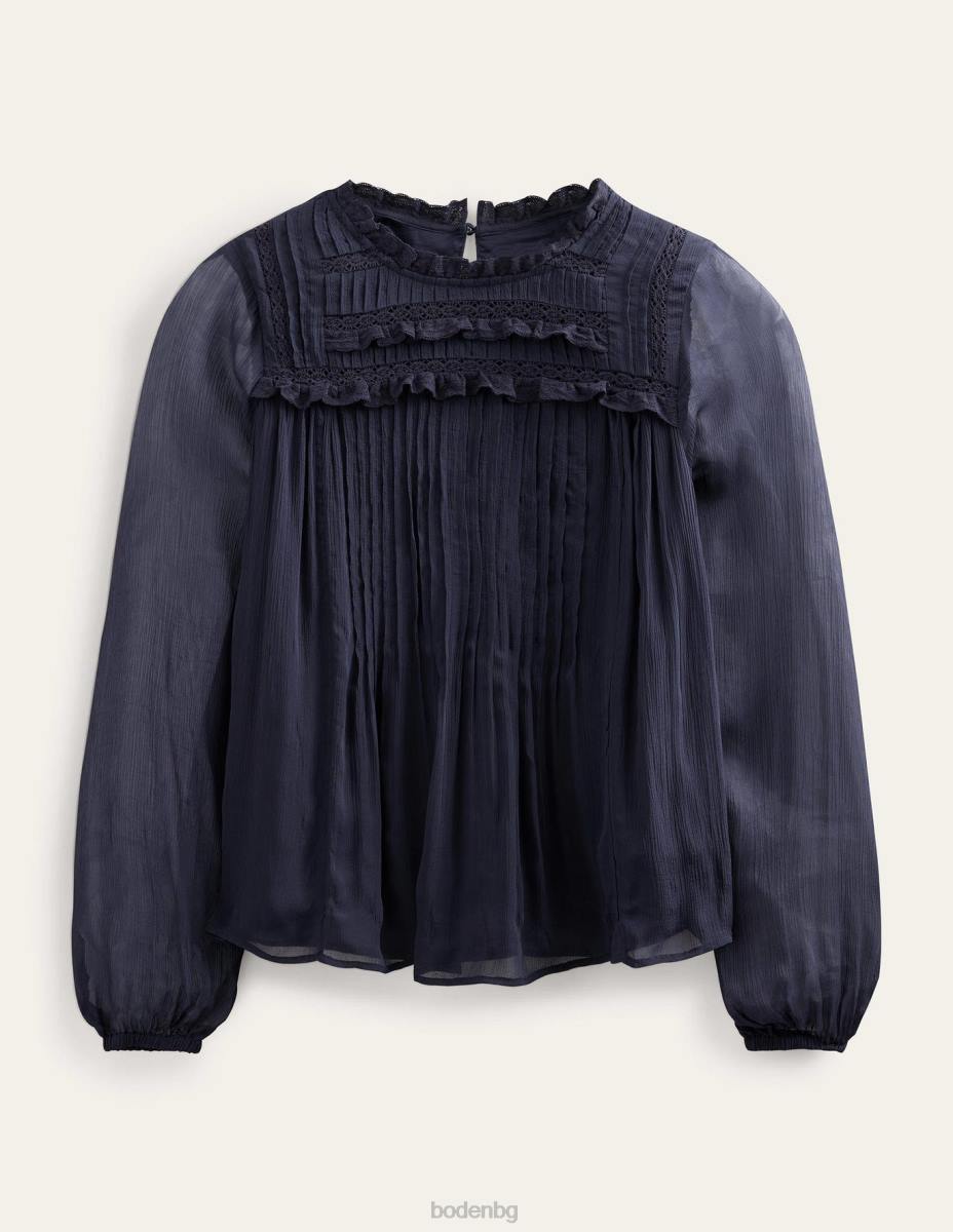 облекло Boden гарнитура от жоржет военноморски флот Жени LL682184