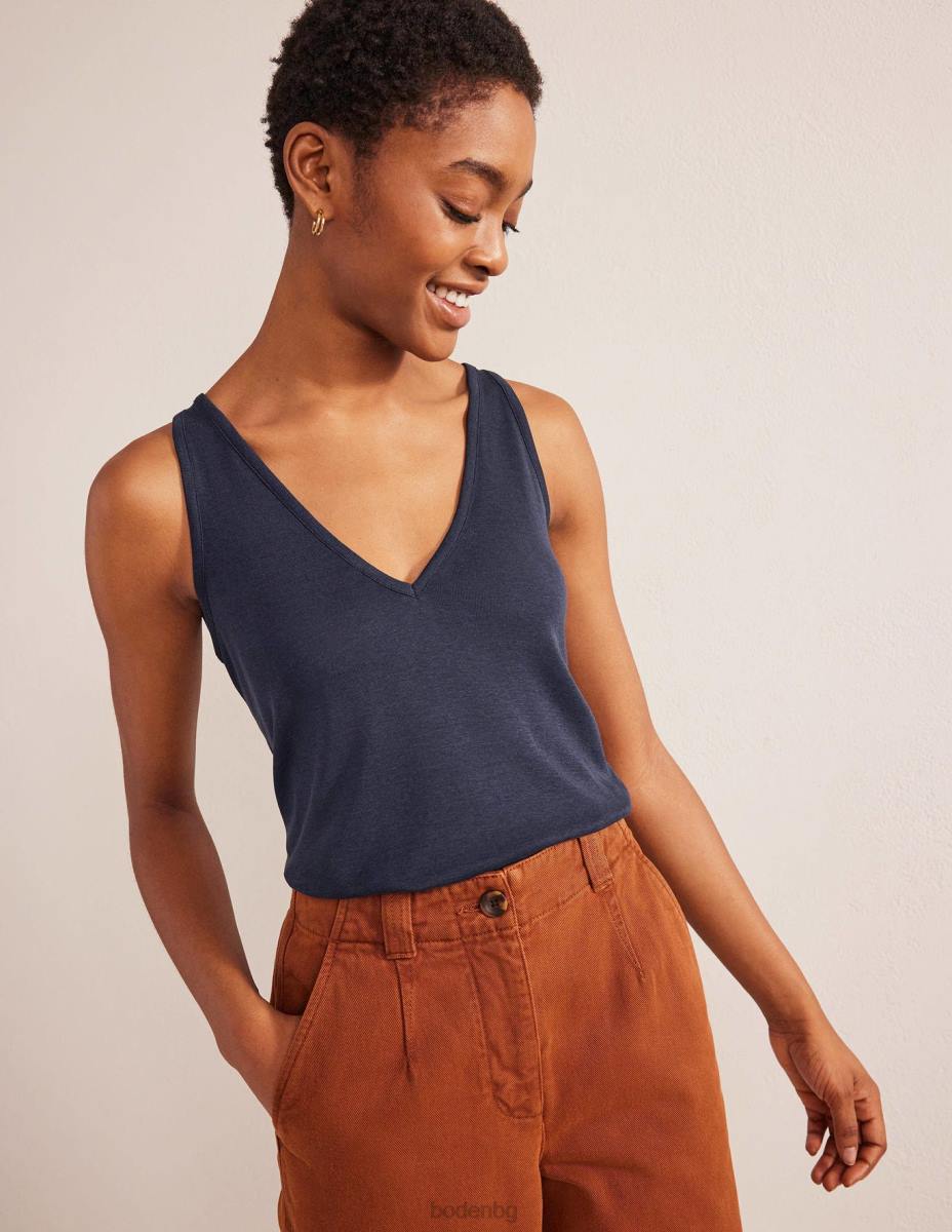 облекло Boden мека жилетка военноморски флот Жени LL682188