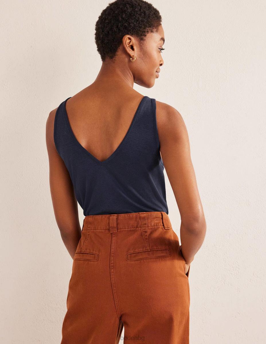 облекло Boden мека жилетка военноморски флот Жени LL682188