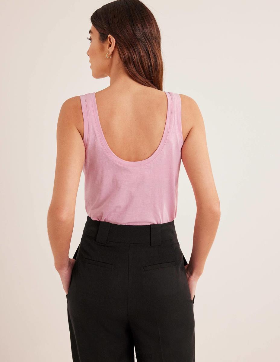 облекло Boden спокойна жилетка с широка деколте камея розово Жени LL682194