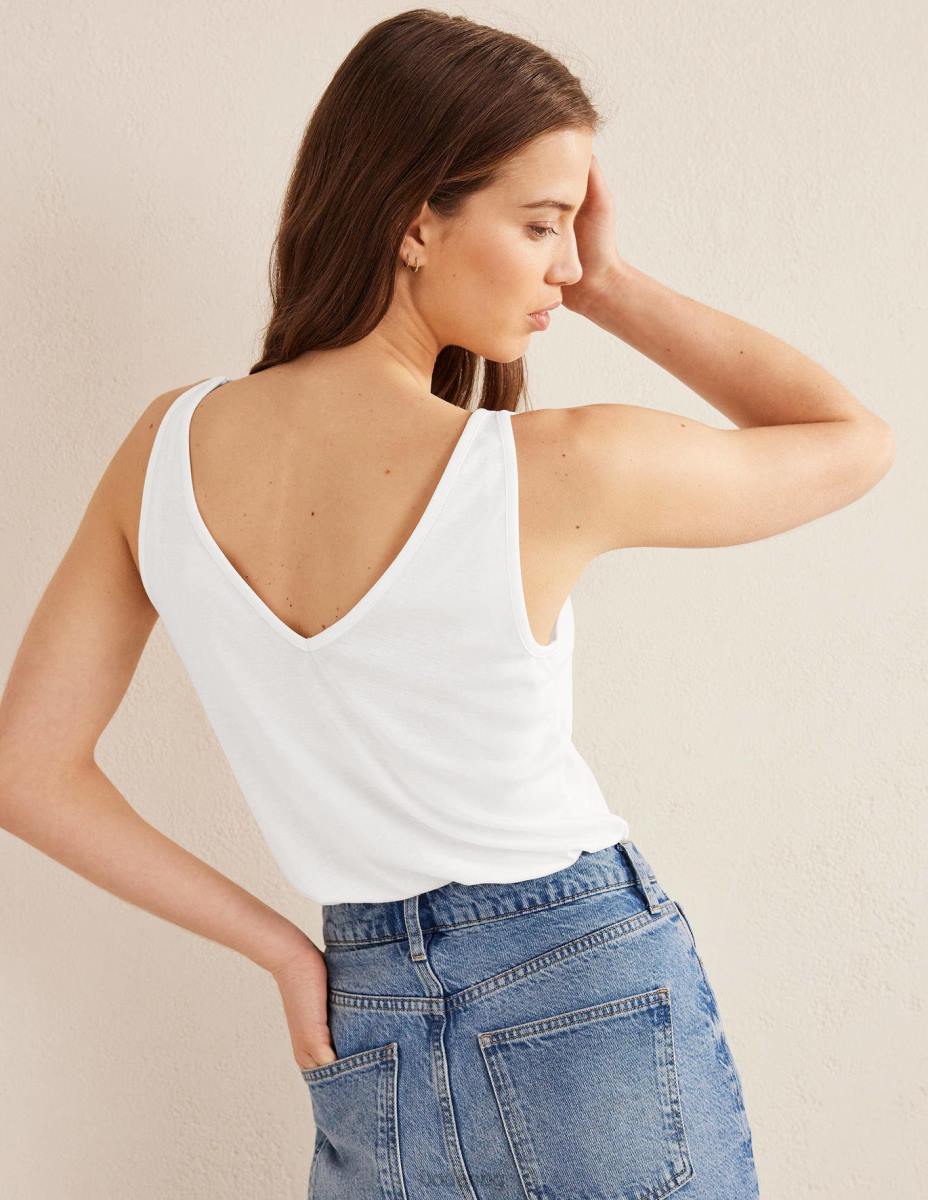 облекло Boden мека жилетка бяло Жени LL682205