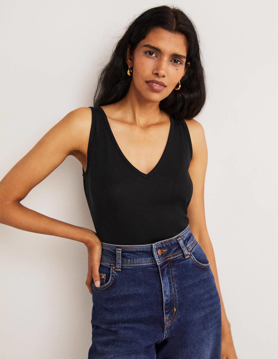 облекло Boden мека жилетка черен Жени LL682245