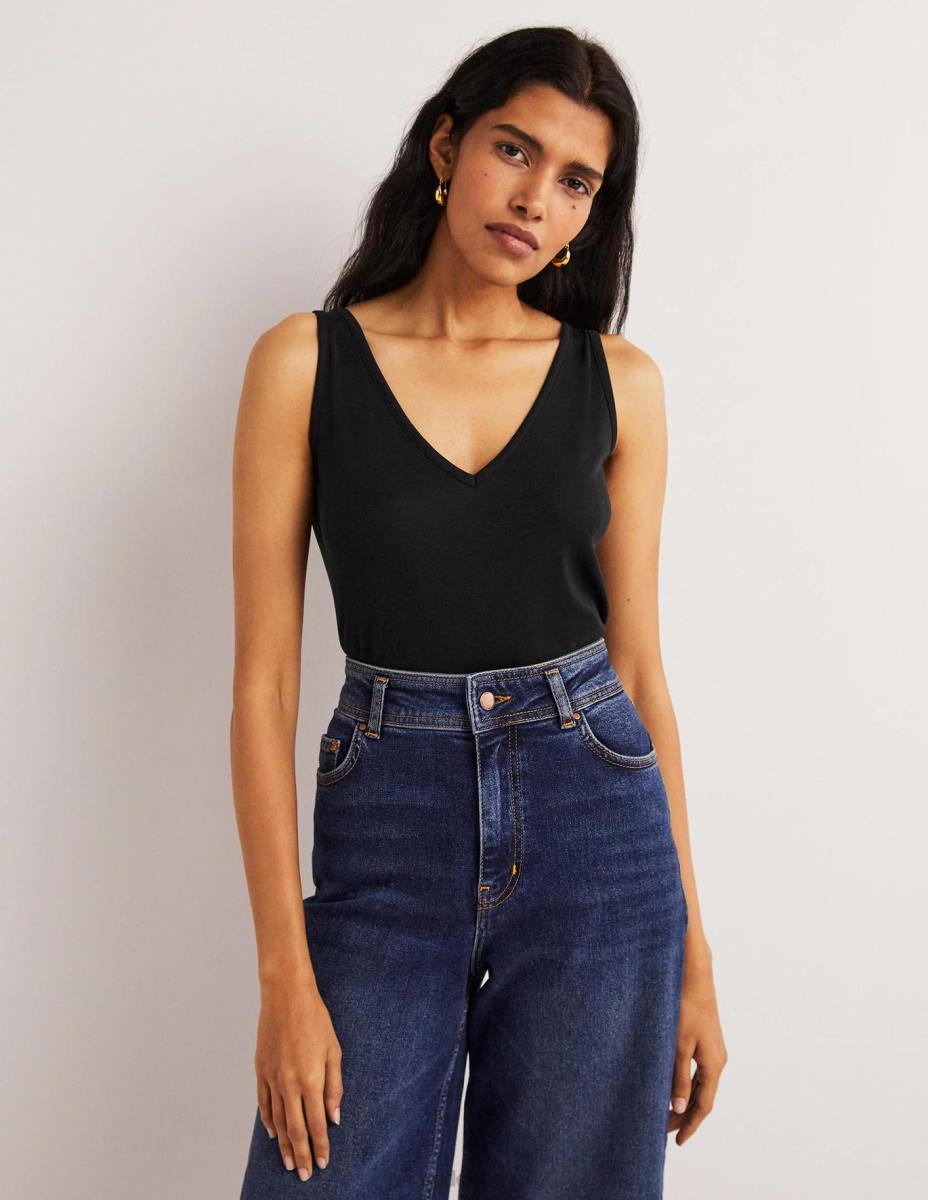 облекло Boden мека жилетка черен Жени LL682245